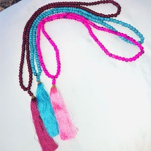 Set of 3 tassel necklaces!